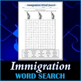 Immigration Word Search Puzzle