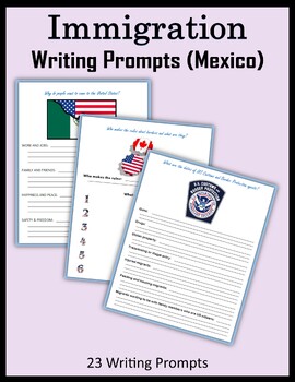 Preview of Immigration - Writing Prompts (Mexico)