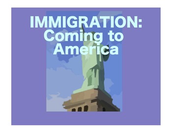 Preview of Immigration and America:  Beringia to 1790:  A SmartBoard Intro for Grades 3-6