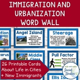 Immigration and Urbanization Word Wall