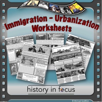 Preview of Immigration and Urbanization Worksheets
