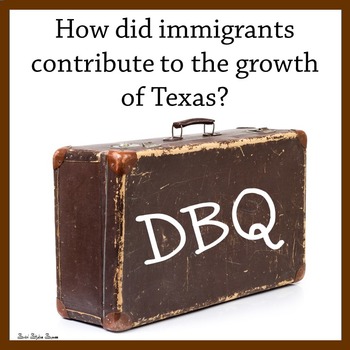 Preview of Immigration in Texas Primary Sources Activity for 7th Grade Texas History