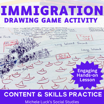 Preview of Immigration into America Introduction Drawing Game 1850-1910 Gilded Age