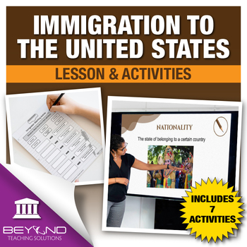 Preview of Immigration to the United States Digital Lesson and Guided Notes - US Government