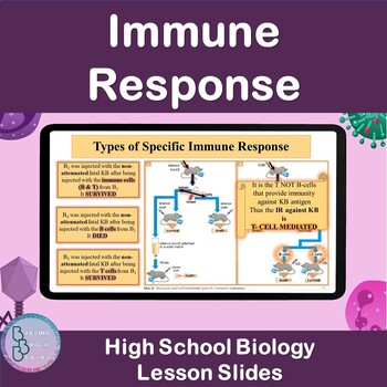 Preview of Immune Response | PowerPoint Lesson High School Biology| specific & non-specific