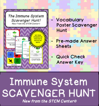 Preview of Immune System Scavenger Hunt