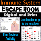 Human Body Systems Activity: Immune (Anatomy Escape Room S