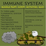 Immune System Lesson w/ Activities & Quiz- Animated PowerP