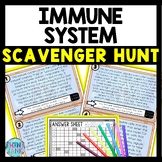Immune System Scavenger Hunt Reading Comprehension Activit
