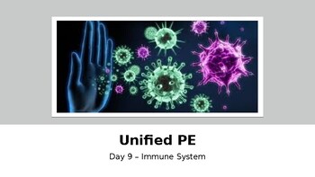 Preview of Immune System power Point with Work out
