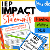 Impact Statement Academic Bundle for Special Education