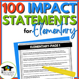 Impact Statement Examples - Elementary