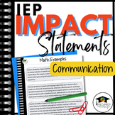 Impact Statements Sentence Stems & Examples for Communication