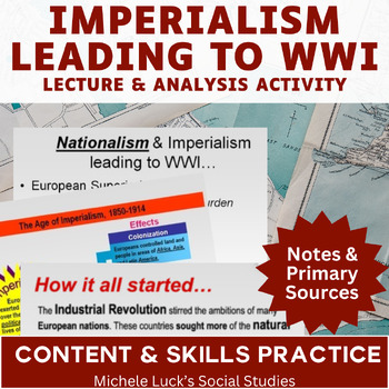 Preview of Impact of Imperialism Leading to WWI w/Primary Sources