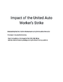 Impact of United Auto Worker's Strike