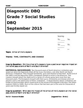 Preview of Impact of the arrival of the Europeans on Native Americans DBQ