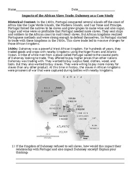 Preview of Impacts of the Slave Trade on African Kingdoms: Dahomey
