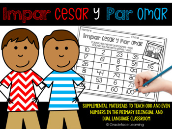 Preview of Odd and Even Numbers - Spanish  - Números pares e impares