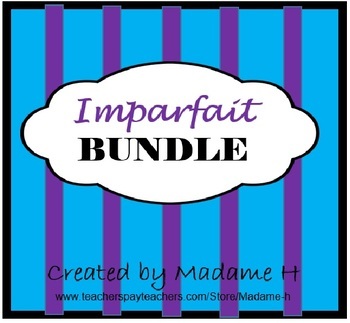 Preview of Imparfait Practice Activity Bundle - French Imperfect Bundle