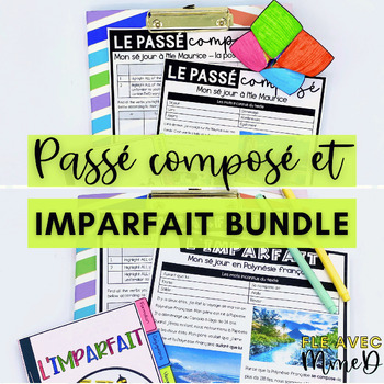 Preview of Imparfait and Passé Composé - BUNDLE of flipbooks & practice activities