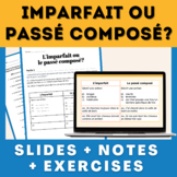 Imparfait ou Passé Composé - Lesson slides, notes and exercises