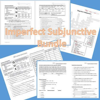 Preview of Imperfect Subjunctive Bundle for Advanced Spanish