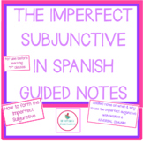 Imperfect Subjunctive in Spanish Lesson Notes Study Guide 