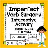 Spanish Imperfect Tense Interactive Worksheet Verb Surgery Lesson