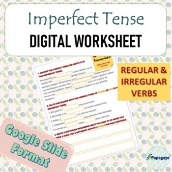 Preview of Imperfect Tense Practice