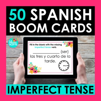 Preview of Imperfect Tense Spanish BOOM CARDS | Digital Task Cards