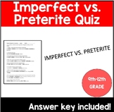 Imperfect vs. Preterite Spanish Quiz: Preterito vs. imperfecto