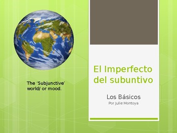Preview of Imperfecto del Subjuntivo