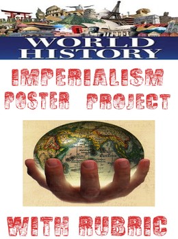 Preview of World History Imperialism Acoustic Poem Project Rubric and example
