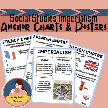 Preview of Imperialism Anchor Charts & Posters| Bulletin Board Ideas