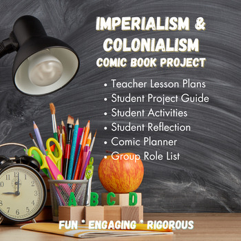 Preview of Imperialism & Colonialism Comic Book Project - World History - Grades 9-12