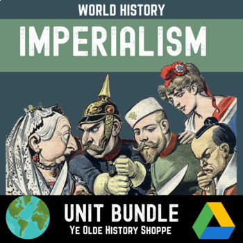 Preview of Imperialism Unit Bundle for World History - Digital Notebooks, PPT & Exams