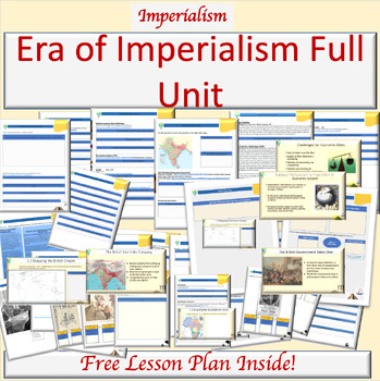 Preview of Imperialism Full Unit | Google Drive | Lesson Plan | Scramble for Africa