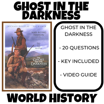 Preview of The Ghost in the Darkness Movie Sheet World History Imperialism