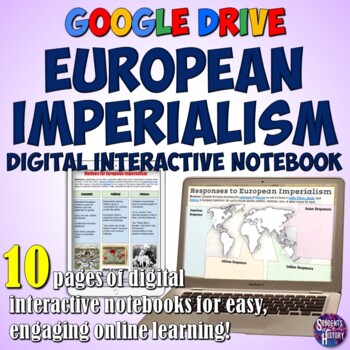 Preview of Imperialism Google Digital Interactive Notebook for World History