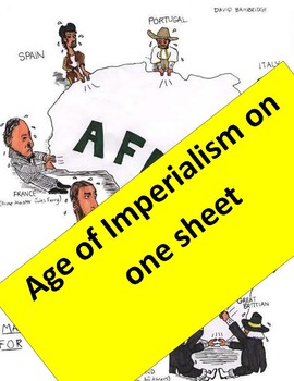 Preview of Imperialism Graphic Organizer  11 x 17!  Key & imperialism Map activity included