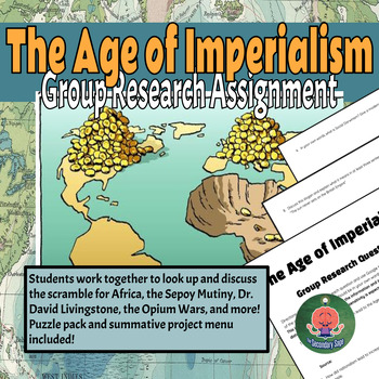 Preview of Imperialism Group Research Assignment/Project (Google, PDF)