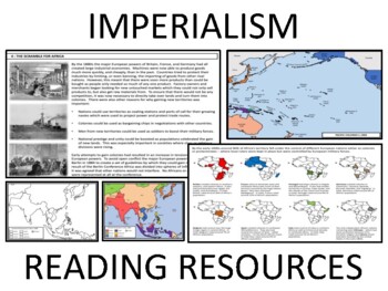 Preview of Imperialism - Reading & Map Resources
