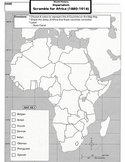 Imperialism Scramble for Africa Map Task