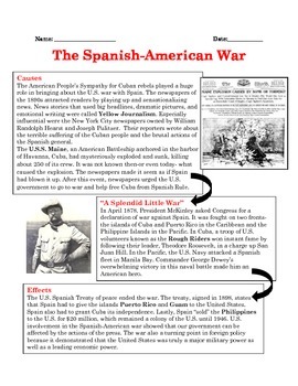 spanish american war essay conclusion