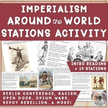 Preview of Imperialism Stations: Africa, China, India, Sepoy & Boxer Rebellion, Open Door