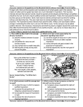 Preview of Imperialism Test (English Version)
