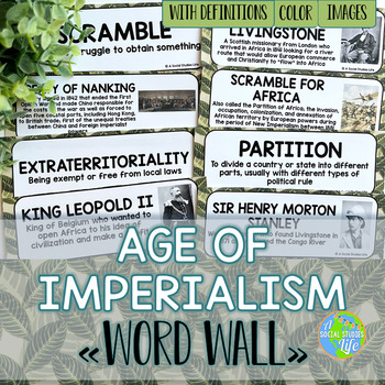 Preview of Imperialism Word Wall