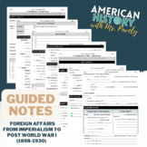 Imperialism - World War I - Standards Aligned Guided Notes