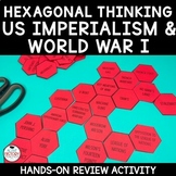 Imperialism World War I WWI Review Activity Hexagonal Thin