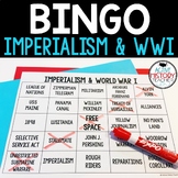 Imperialism and WWI World War I Vocabulary Review Bingo EO
